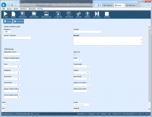 konfiguracja informacji fieldset ramki