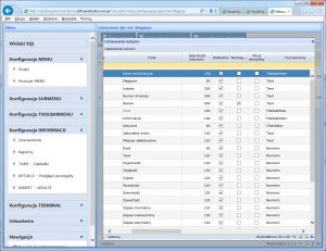 konfiguracja informacji fieldset ramki konfiguracja