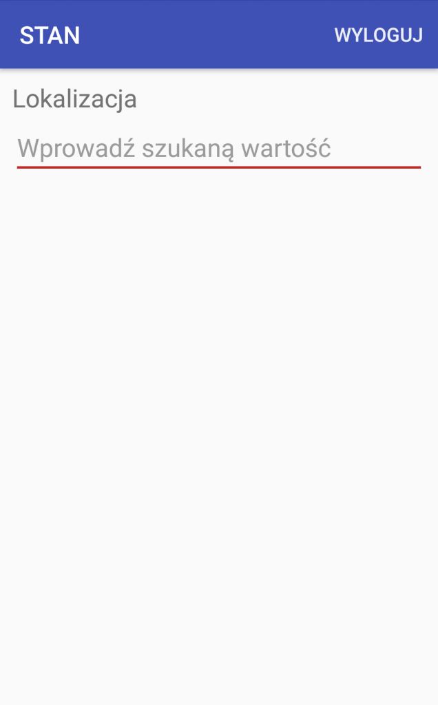 Android WMS stany magazynowe