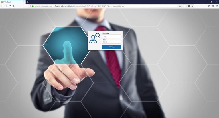 Ekran logowania do programu