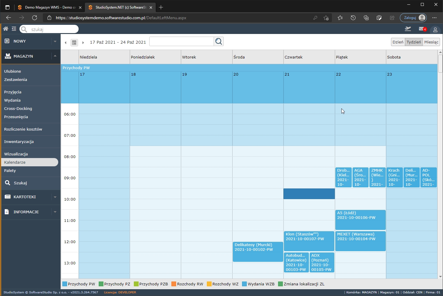 Oprogramowanie dla zarządzania magazynem grid parametry w programie magazynowym wms